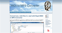 Desktop Screenshot of miditomp3convertor.com