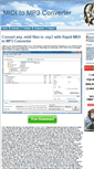 Mobile Screenshot of miditomp3convertor.com