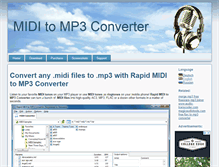 Tablet Screenshot of miditomp3convertor.com